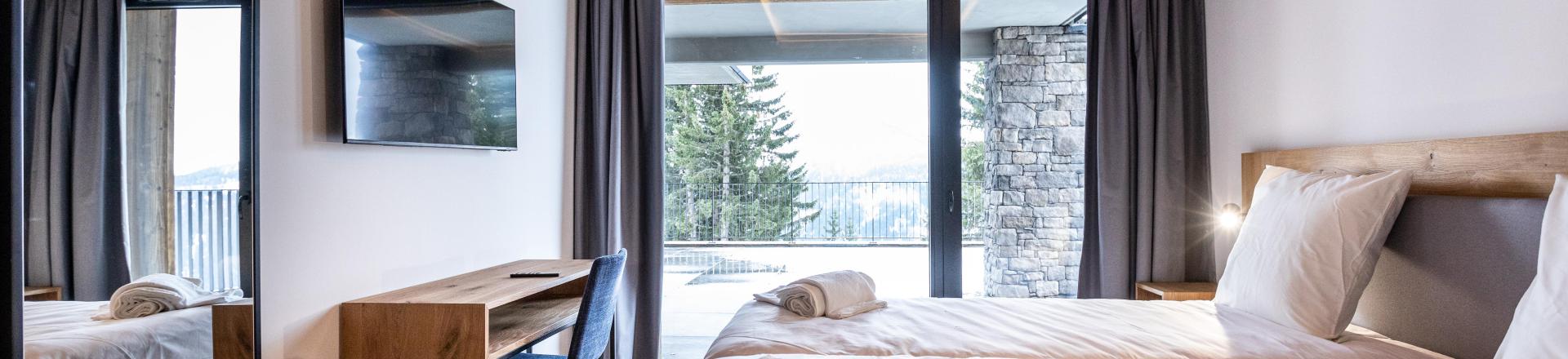 Alquiler al esquí Apartamento 3 piezas cabina para 8 personas (2) - Résidence l'Orée du Bois - La Rosière - Habitación