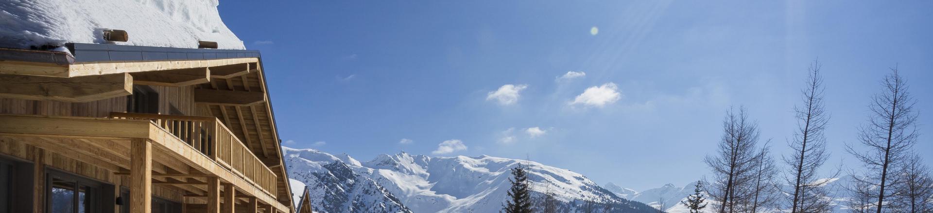 Ski verhuur Résidence le Hameau de Barthélémy - La Rosière - Buiten winter