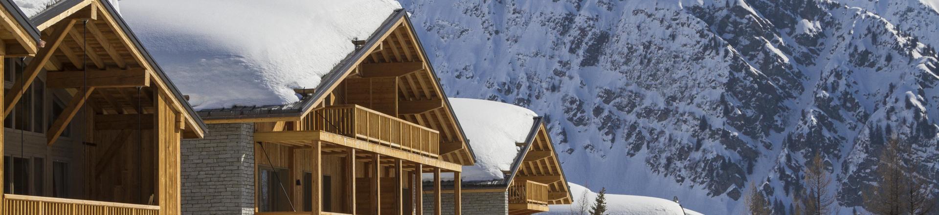 Wynajem na narty Résidence Terresens Le Hameau de Barthélémy - La Rosière - Zima na zewnątrz