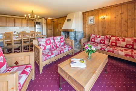 Skiverleih 4 Zimmer Appartement für 6-8 Personen - Chalet le Refuge la Rosière - La Rosière - Wohnzimmer