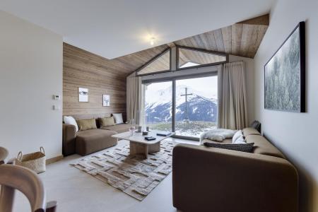 Ski verhuur Appartement 4 kamers 8 personen (1) - L'Arpitan - La Rosière - Woonkamer