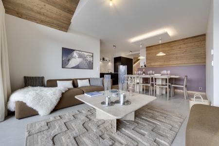 Ski verhuur Appartement 4 kamers 8 personen (1) - L'Arpitan - La Rosière - Woonkamer