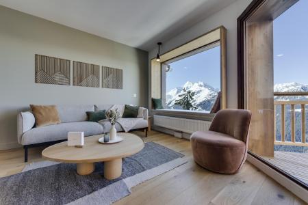 Ski verhuur Appartement 4 kamers 8 personen (8) - La Résidence les Alpages - La Rosière - Woonkamer