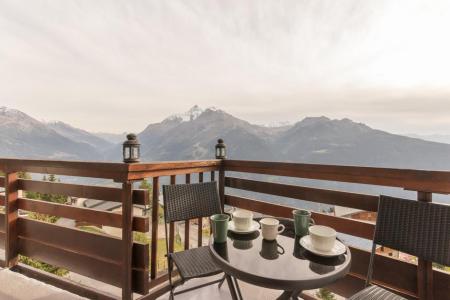 Ski verhuur Appartement 2 kamers 6 personen (33) - La Résidence les Chavonnes - La Rosière - Terras