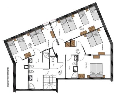 Location au ski Appartement duplex 9 pièces 20 personnes (408) - Le Roc Noir - La Rosière - Plan