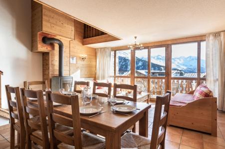 Rent in ski resort 4 room apartment 6-8 people - Les Balcons de la Rosière - La Rosière - Living room