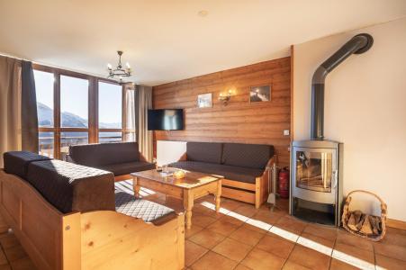 Rent in ski resort 7 room apartment 12-14 people - Les Balcons de la Rosière - La Rosière - Living room