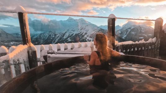 Rent in ski resort Les Balcons de la Rosière - La Rosière - Nordic Bath