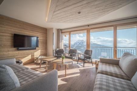 Ski verhuur Appartement duplex 7 kamers 16 personen (501) - Résidence Hôtelière Sky - La Rosière - Woonkamer