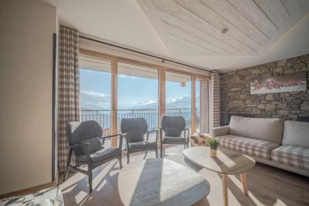 Ski verhuur Appartement duplex 7 kamers 16 personen (501) - Résidence Hôtelière Sky - La Rosière - Woonkamer