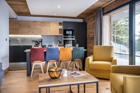 Rent in ski resort 3 room apartment cabin 8 people (2) - Résidence l'Orée du Bois - La Rosière - Dining area