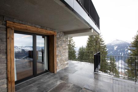 Rent in ski resort 4 room apartment cabin 10 people (3) - Résidence l'Orée du Bois - La Rosière - Terrace