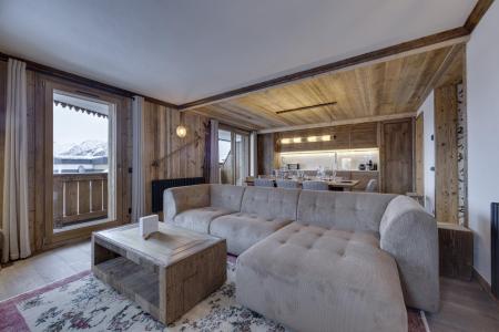 Rent in ski resort 3 room apartment 7 people (101) - Résidence la Charpenterie - La Rosière - Living room