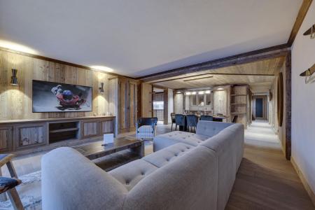Ski verhuur Appartement 3 kamers 8 personen (2) - Résidence la Charpenterie - La Rosière - Woonkamer
