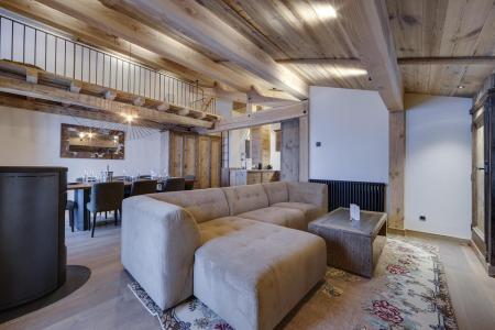 Ski verhuur Appartement 5 kamers 10 personen (301) - Résidence la Charpenterie - La Rosière - Woonkamer