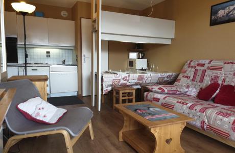 Ski verhuur Appartement 2 kamers 5 personen (314) - Résidence la Vanoise - La Rosière - Woonkamer