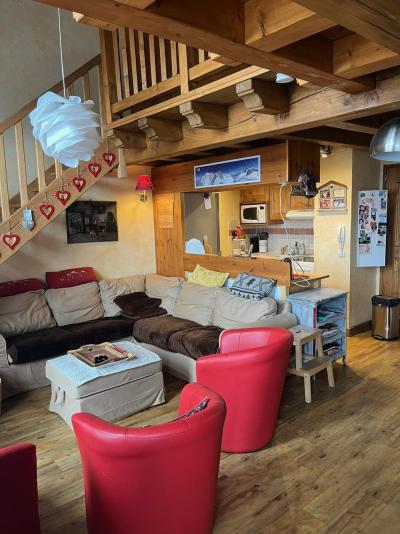 Rent in ski resort 4 room duplex apartment 10 people (39) - Résidence les Chalets du Valaisan - La Rosière - Living room
