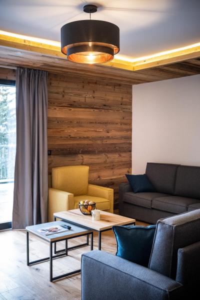 Rent in ski resort 6 room apartment cabin 12 people (1) - Résidence Orée Du Bois - La Rosière - Living room