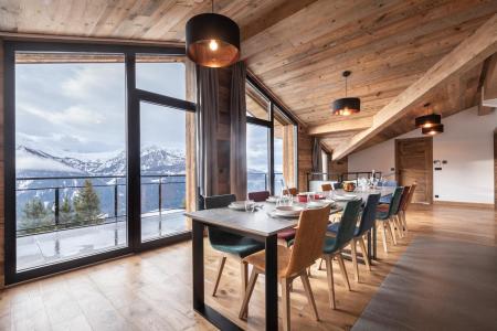 Rent in ski resort 7 room duplex apartment 14 people (6) - Résidence Orée Du Bois - La Rosière - Living room