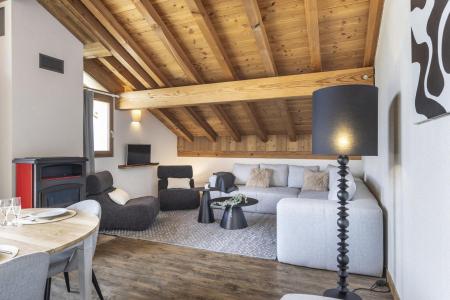 Rent in ski resort 7 room apartment 12 people (P2) - Résidence Perdrix - La Rosière - Living room