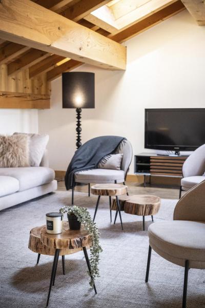 Rent in ski resort 7 room duplex apartment 14 people (P3) - Résidence Perdrix - La Rosière - Living room