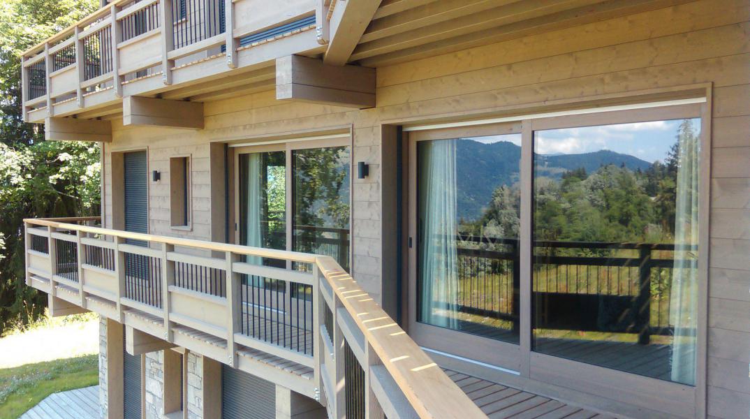 Skiverleih 5-Zimmer-Appartment für 12 Personen (CARO34) - Chalet Caroline - La Tania - Terrasse