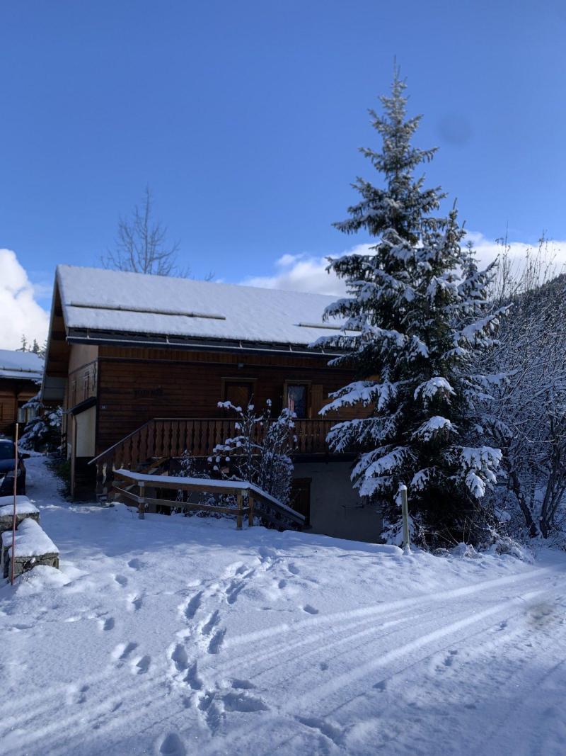 Location au ski CHALET WOODY WOOD - La Tania - Extérieur hiver