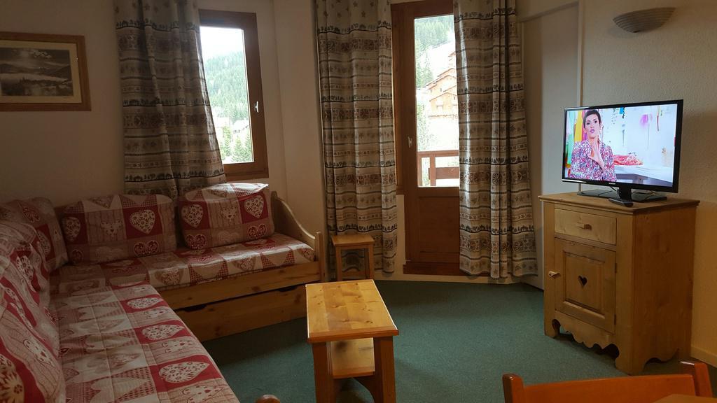 Skiverleih 3-Zimmer-Holzhütte für 6 Personen (606) - Résidence Grand Bois - La Tania - Wohnzimmer