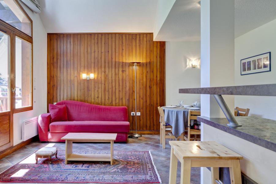 Ski verhuur Appartement 3 kamers 6 personen (403) - Résidence Grand Bois - La Tania - Woonkamer
