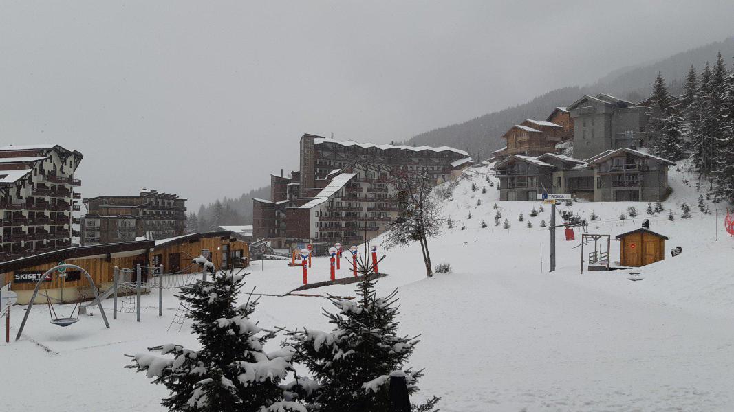 Ski verhuur Appartement 2 kamers 4 personen (107) - Résidence Kalinka - La Tania - Buiten winter
