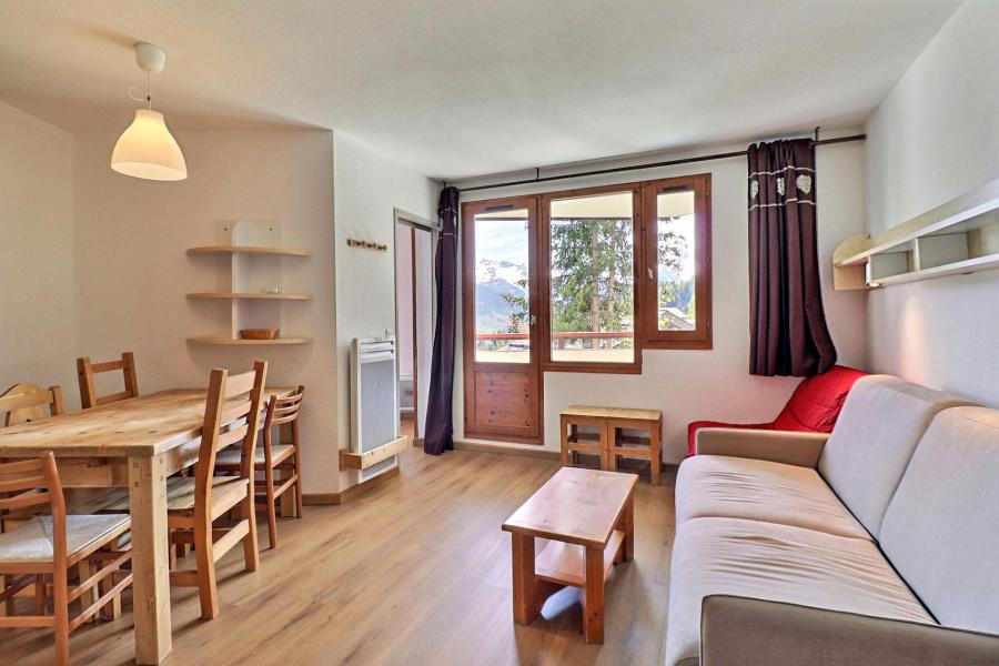 Ski verhuur Appartement 2 kamers 4 personen (620) - Résidence le Grand Bois A - La Tania - Woonkamer