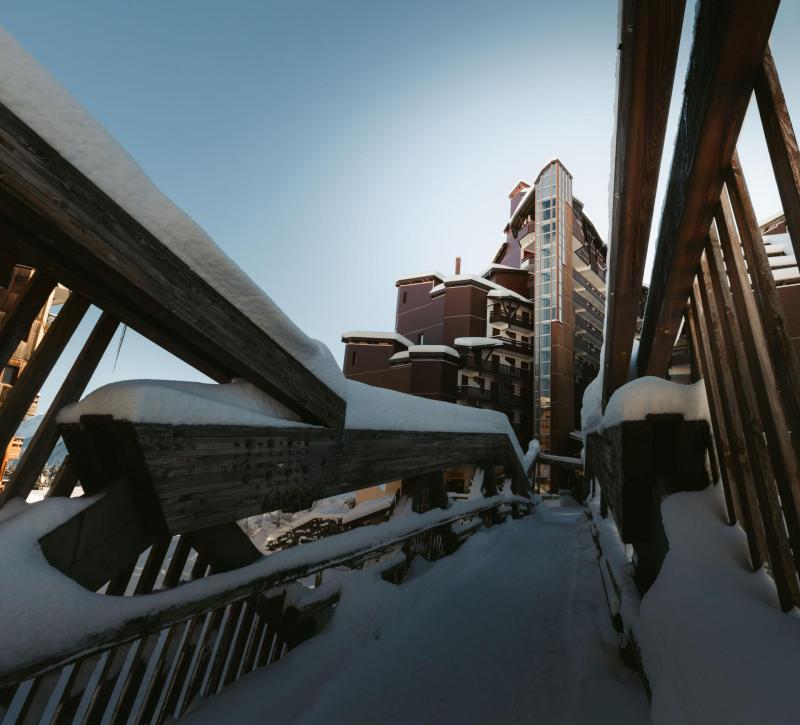 Location au ski Résidence le Grand Bois B - La Tania - Extérieur hiver