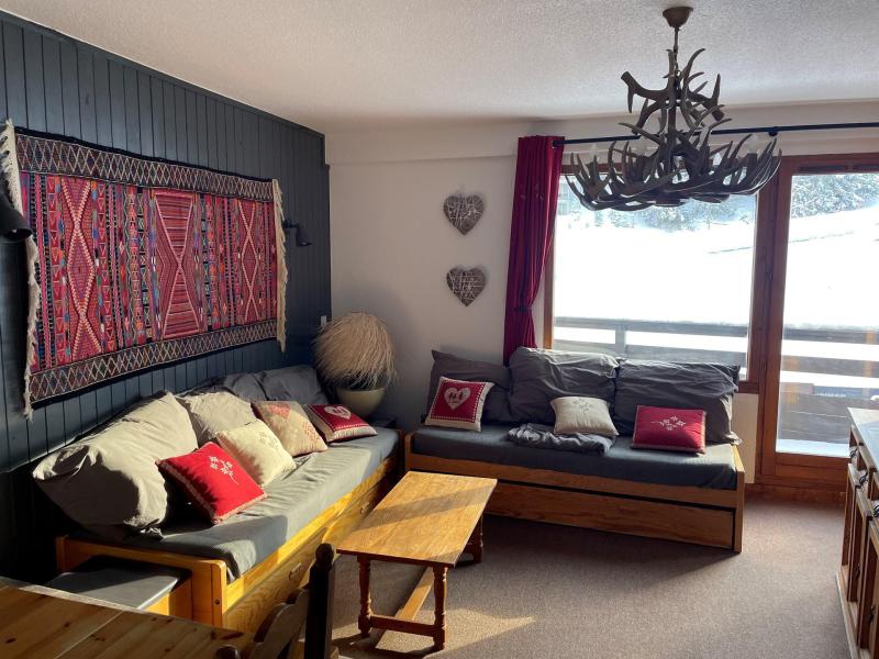 Rent in ski resort 2 room apartment sleeping corner 6 people (18) - Résidence les Folyères - La Tania - Living room