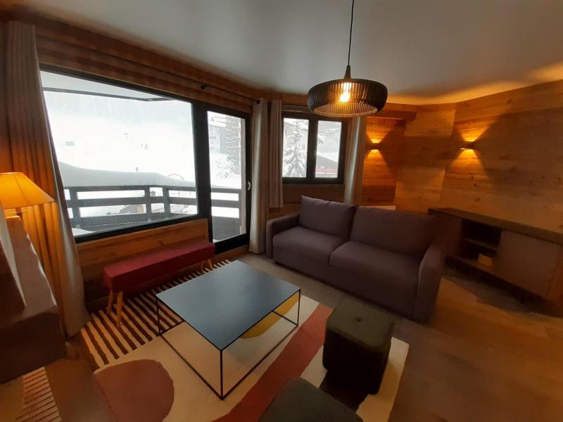 Ski verhuur Appartement 3 kabine kamers 5 personen (29) - Résidence les Folyères - La Tania - Woonkamer