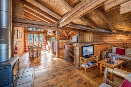 Rent in ski resort Chalet Elliot Ouest - La Tania - Living room