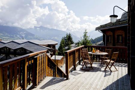 Rent in ski resort 8 room triplex chalet 15 people (ORCHIS) - Chalet Orchis - La Tania - Balcony