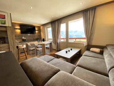 Ski verhuur Appartement 3 kamers 7 personen (210-211) - Résidence le Britania - La Tania - Woonkamer