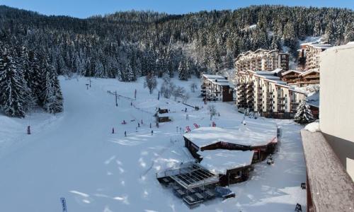 Location au ski Résidence le Christiana - MH - La Tania - Extérieur hiver