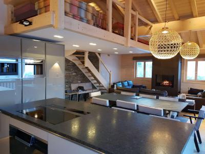 Ski verhuur Appartement 4 kamers 8 personen (2) - Résidence le Rocher Blanc - La Tania - Keuken