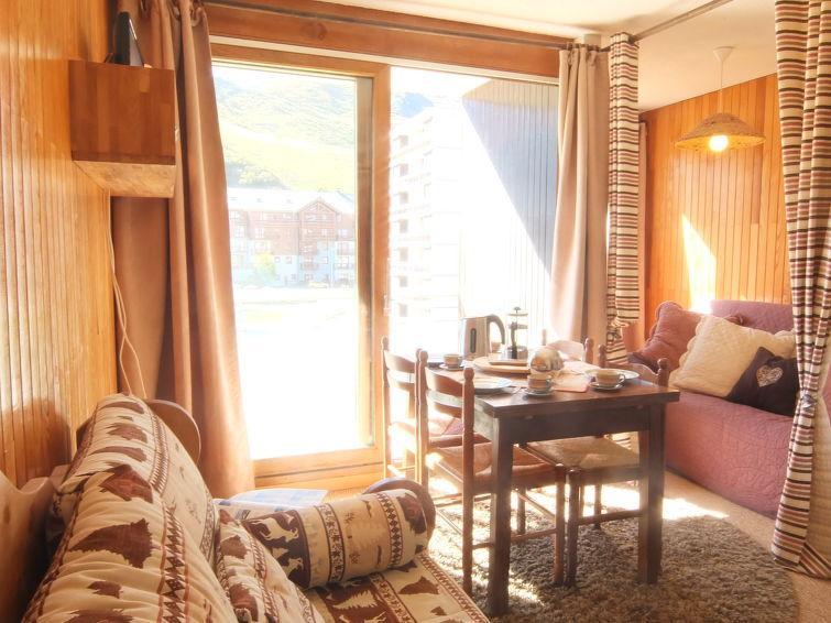 Ski verhuur Appartement 1 kamers 4 personen (1) - Bellard - La Toussuire - Woonkamer