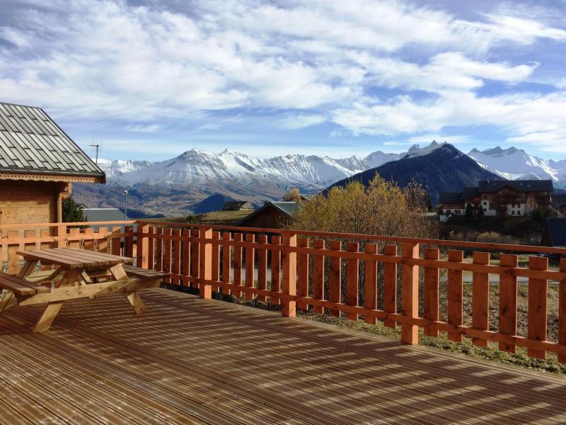 Wynajem na narty Chalet Chez Tom - La Toussuire - Taras