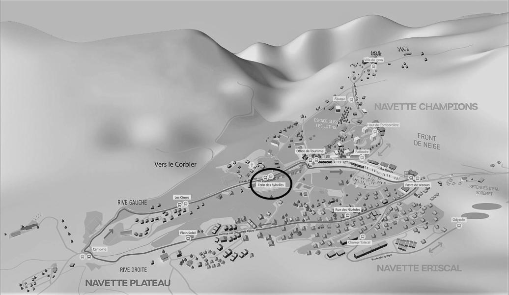 Location au ski L'Ecrin des Sybelles - La Toussuire - Plan