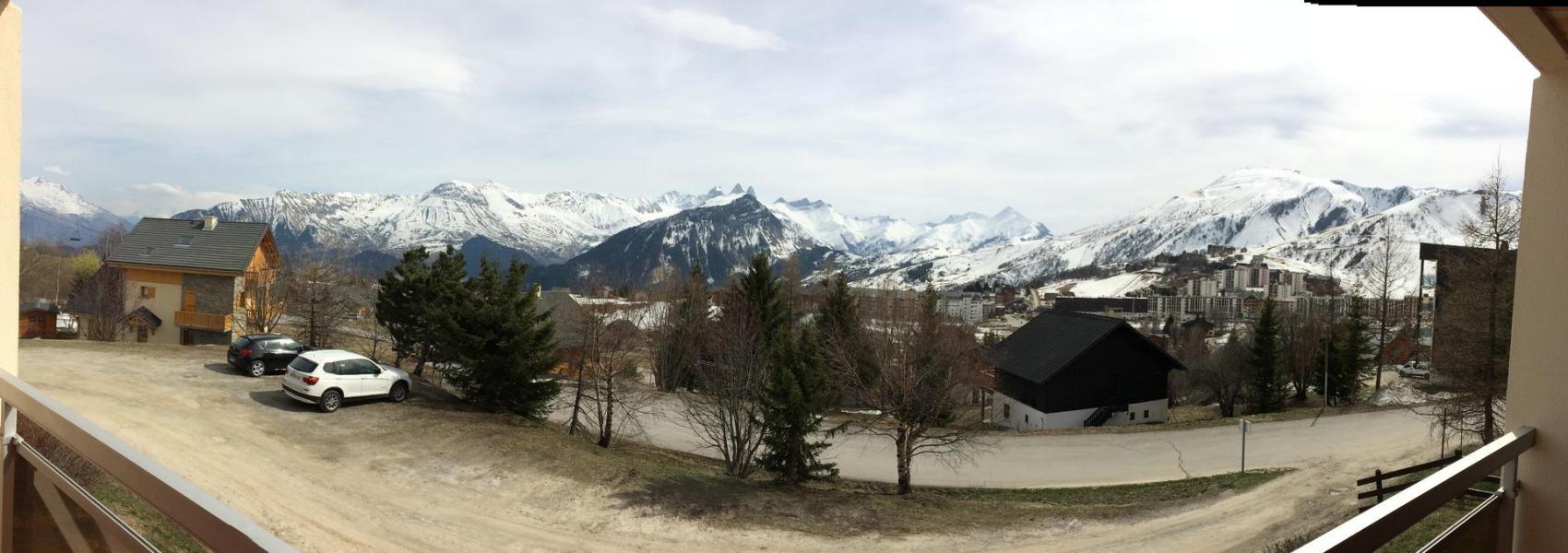 Ski verhuur Studio bergnis 4 personen (1039) - La Résidence la Lauze - La Toussuire - Balkon