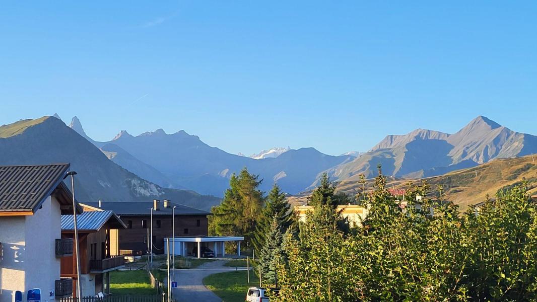 Ski verhuur Studio bergnis 4 personen (1/84) - La Résidence les Aiguilles - La Toussuire - Balkon