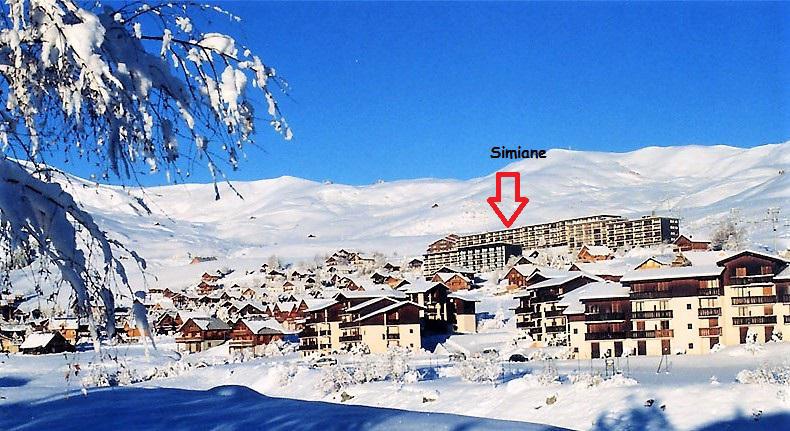 Ski verhuur La Résidence Simiane - La Toussuire - Buiten winter