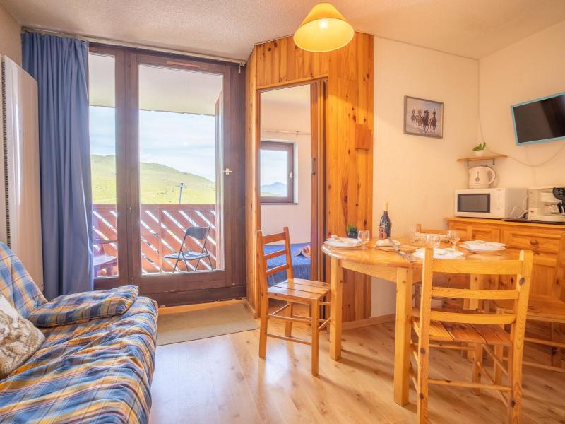 Ski verhuur Appartement 2 kamers 4 personen (20) - Les Mousquetons - La Toussuire - Woonkamer