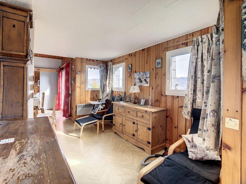 Ski verhuur Appartement 5 kamers 10 personen (EDELWEISS) - Résidence Choucas - La Toussuire - Woonkamer