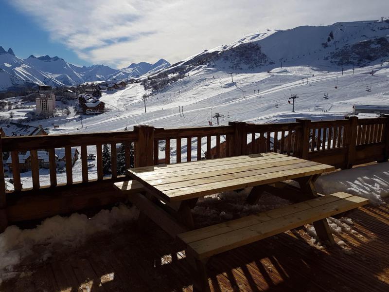 Skiverleih 3-Zimmer-Berghütte für 6 Personen (RJ01D) - Résidence l'Odyssée - La Toussuire - Terrasse