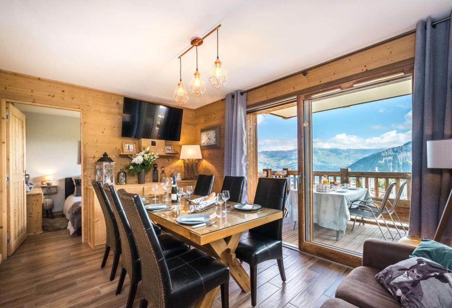 Ski verhuur Appartement 3 kamers 6 personen (RC02D) - Résidence l'Odyssée - La Toussuire - Woonkamer