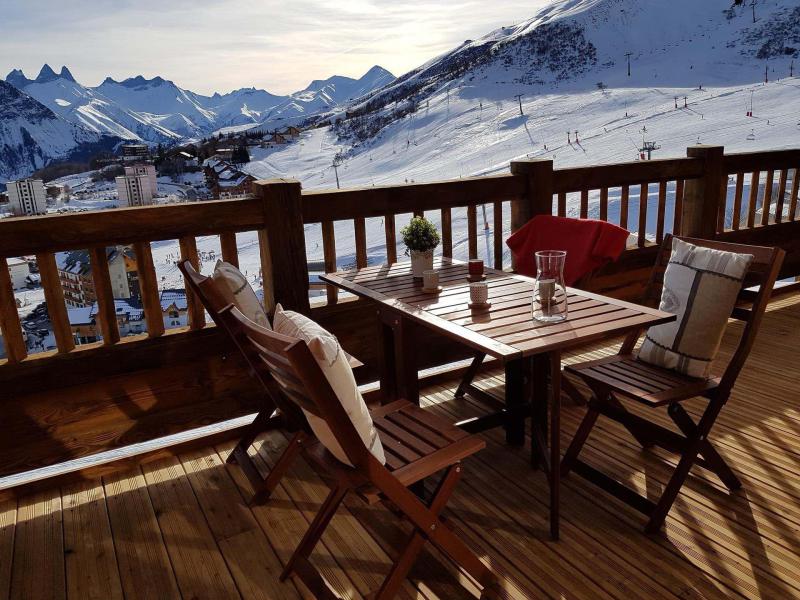 Ski verhuur Appartement 3 kamers bergnis 6 personen (102D) - Résidence l'Odyssée - La Toussuire - Terras